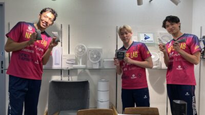 東京グレートベアーズの選手がアクシストラスを訪問されました